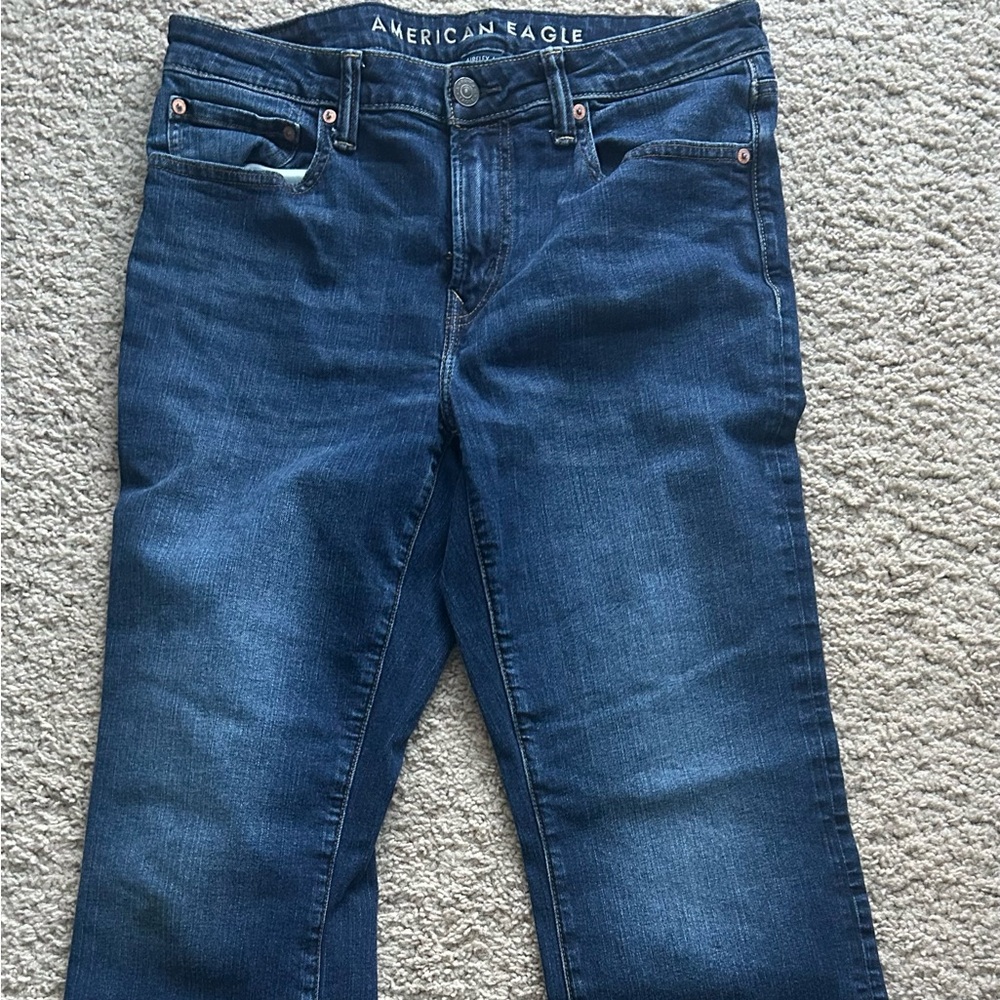 American Eagle Outfitters Deep Blue Bootcut Jeans